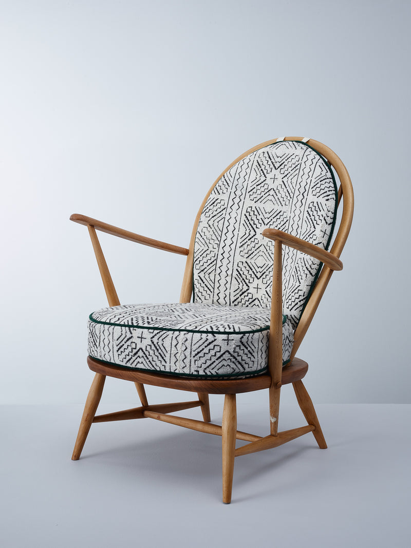 Mudcloth Ercol Armchair-Furniture-Nomad Design