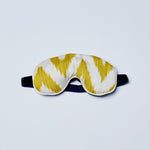 celery frankie silk ikat eye mask nomad design