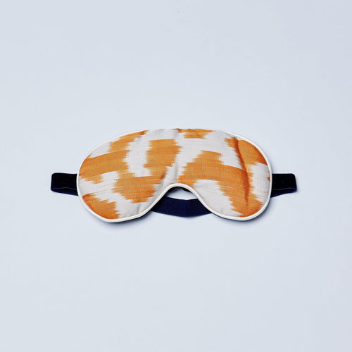 orange jess eye mask lavender and silk by nomad design