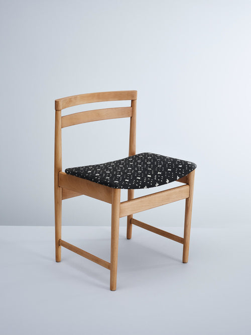 Black Mudcloth Dining Chair-Furniture-Nomad Design