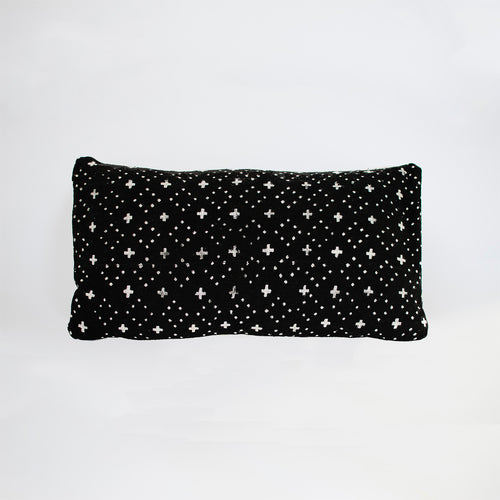 black crosses mudcloth cushion by nomad design