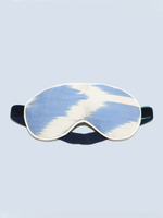 powder blue chevvy silk ikat  eye mask filled with lavender