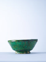 green tamegroute pottery bowl nomad design